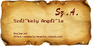 Székely Angéla névjegykártya